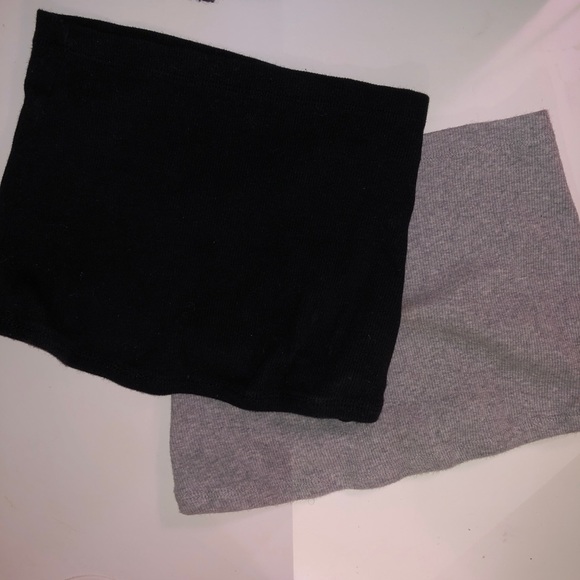 Vertically Ribbed Cropped Tube-Top Bundle - Picture 4 of 5